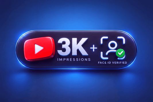 3K Impressions Account + Real Face ID Verified